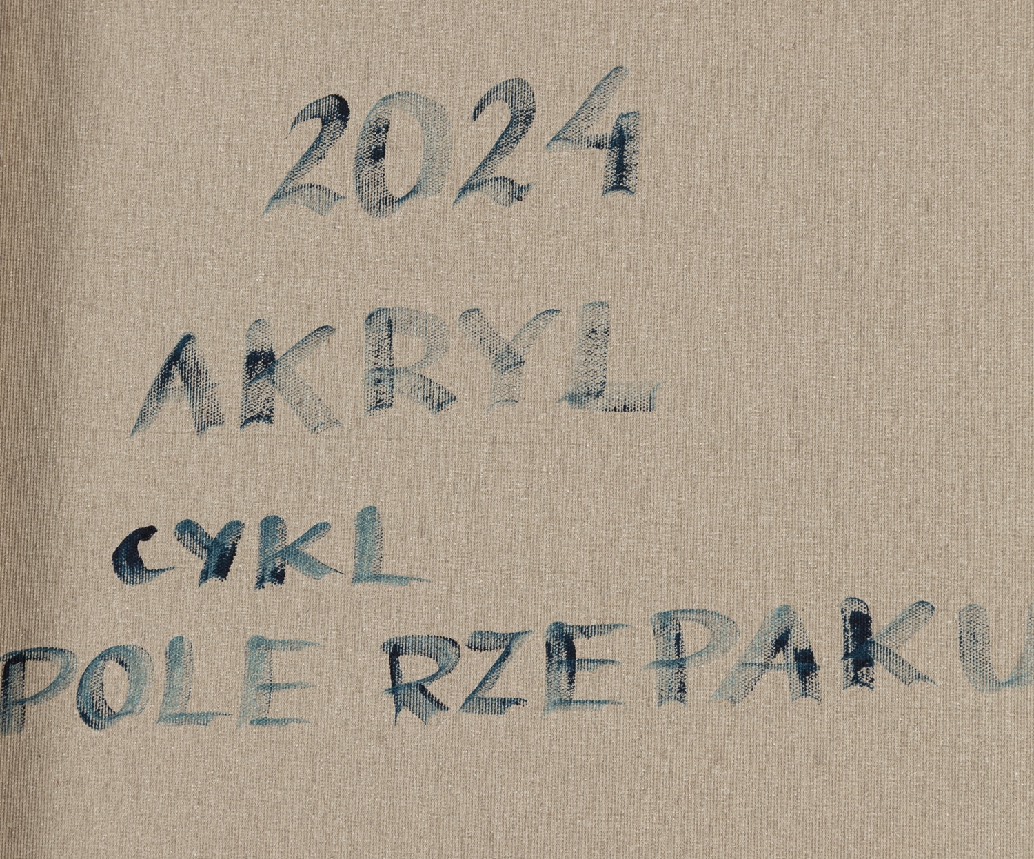 Artwork by Ryszarda Lucja Jagielska, Joy in the Light" from the "Field of Canola" series, Made of acrylic/canvas