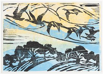 Migratory geese - Martin (fra Oswald) Miletitsch