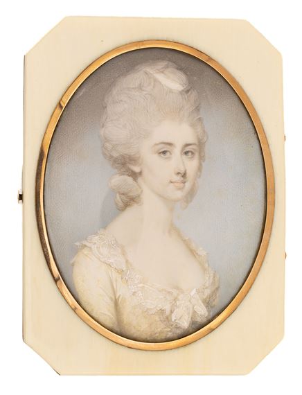 Portrait von Mary Helen, Lady Dashwood by Jeremiah Meyer, June 1981