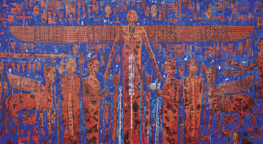 Artwork by Davar Yousefi, Untitled, Made of acrylic on canvas
diptych