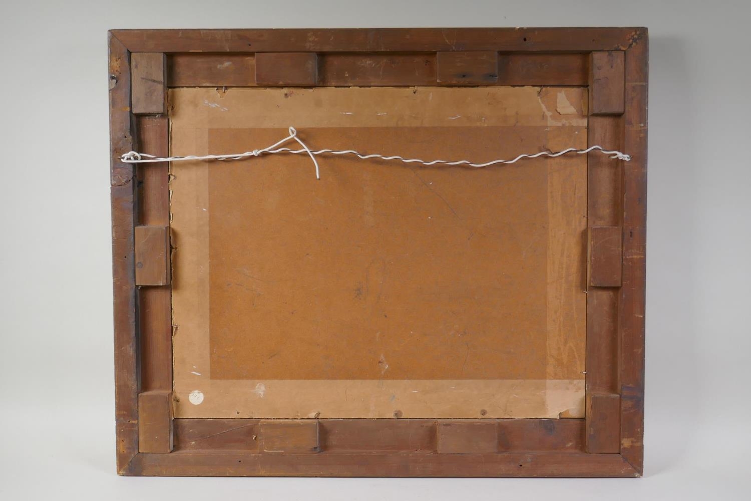 Artwork by Joseph Semple, maritime scene with the schooner 'Ann', Made of oil on canvas laid on board in a period gilt