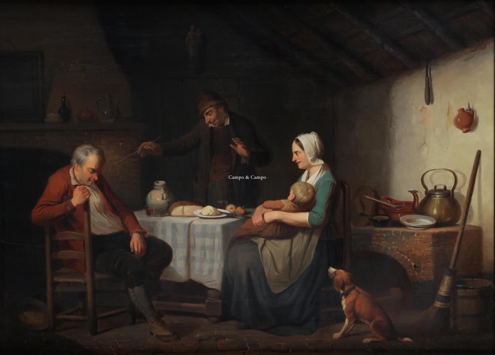 Artwork by Charles Venneman, Niet wakker te krijgen, Made of Oil on panel