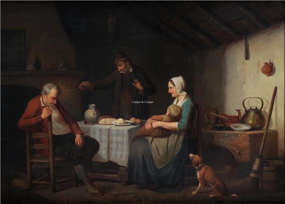 Niet wakker te krijgen by Charles Venneman, Circa 1843