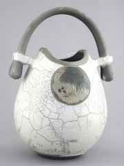 Raku Basket Signed (Geoff) Searle - Geoff Searle