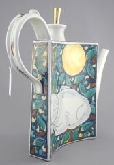 Artwork by Kinichi Shigeno, Teapot by Kinichi Shigeno Marked Canada, Made of Pottery