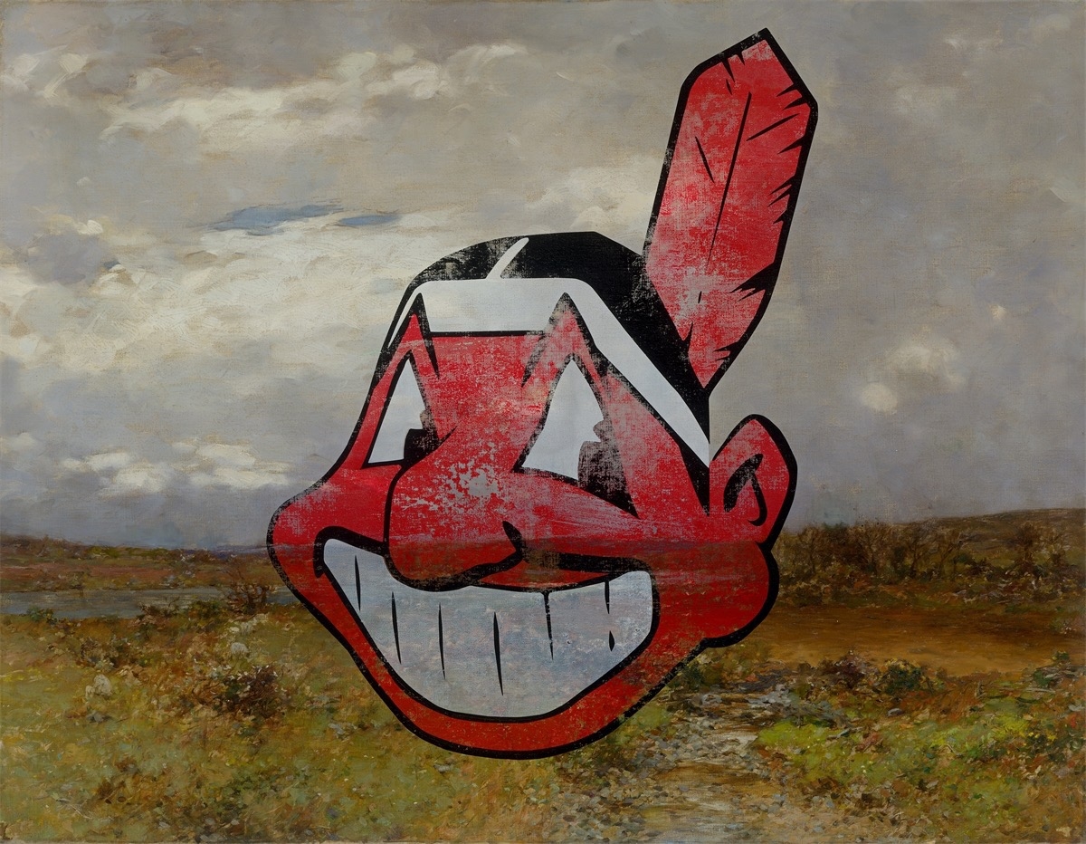 Artwork by Cyprien Gaillard, Untitled, Made of Oil and colour silkscreen on canvas