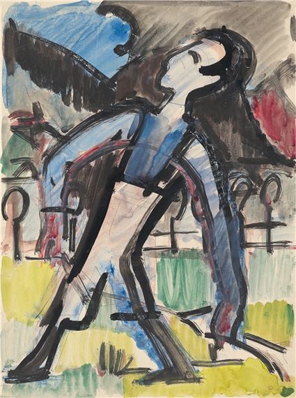 Peasant boy with arrow