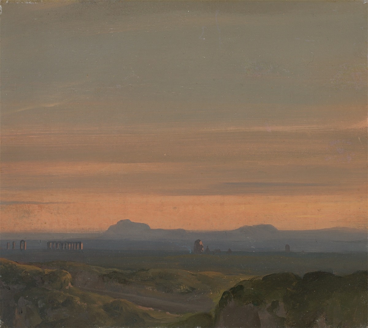 Carl Rottmann | Thermen in der Campagna (1826 - 1827) | MutualArt