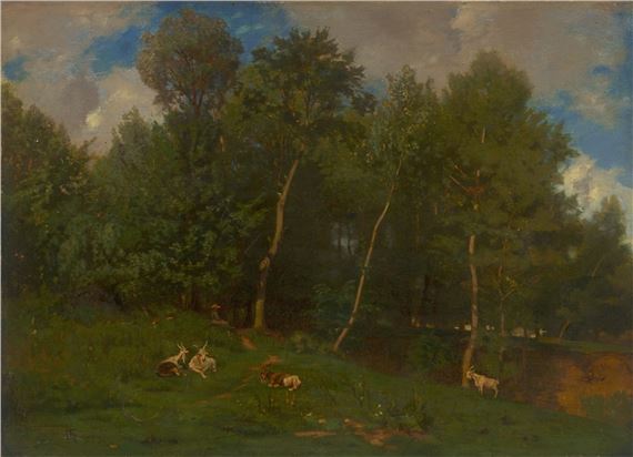 Summery Meadow by Hans Thoma, 1880