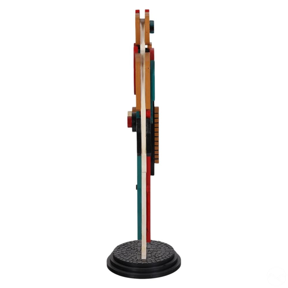 Artwork by Normal, 20C. Modern Chilean Figural Sculpture, Made of carved, assembled, and painted wooden sculpture