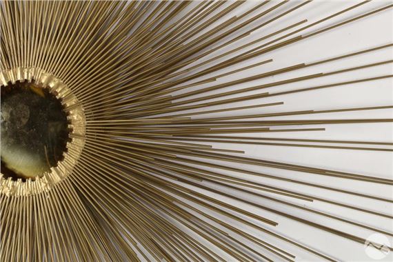 Curtis Jeré | Bronzed Metal Sunburst Wall Sculpture (Mid 20th Century ...