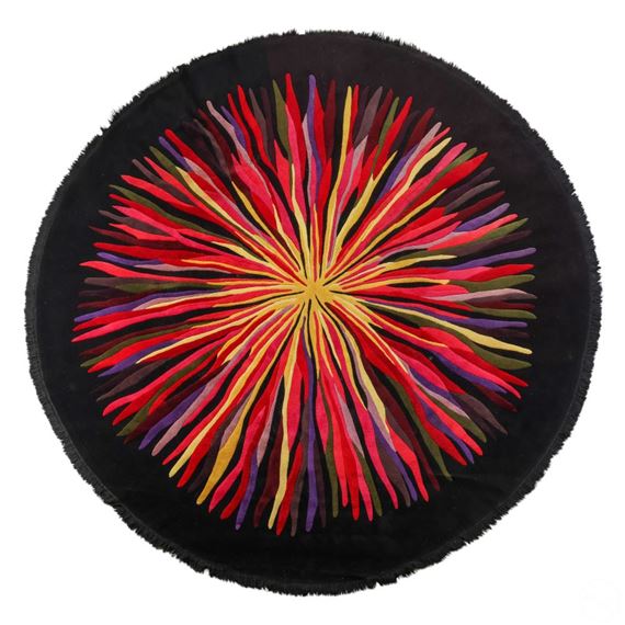 Bespoke V'Soske Sun Burst Motif Wool Area Rug 145"