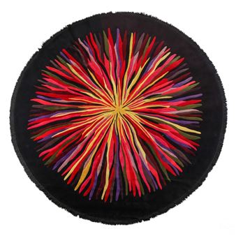 Bespoke V'Soske Sun Burst Motif Wool Area Rug 145&quot; - Normal