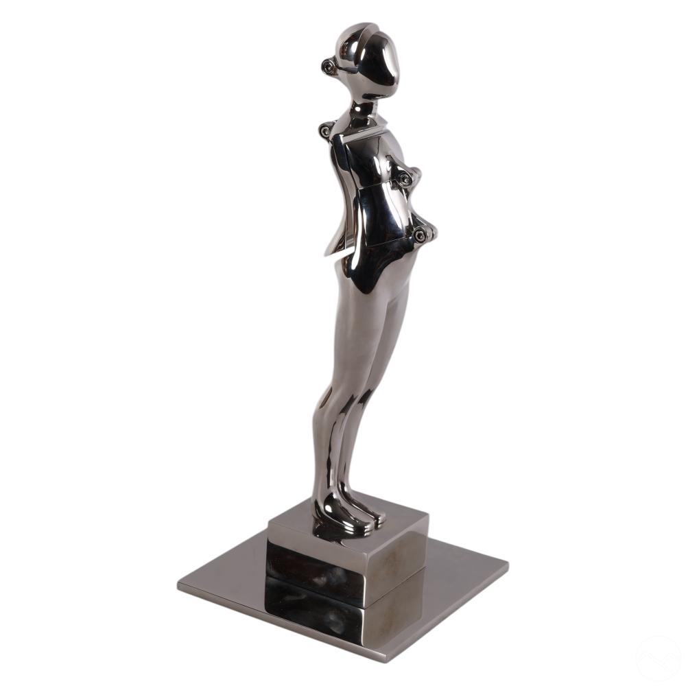 Ernest Trova | Modern Chrome Man Sculpture (1970) | MutualArt