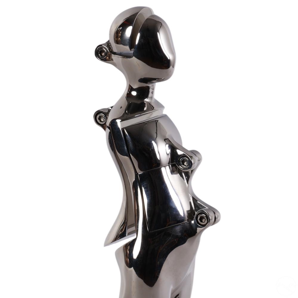 Ernest Trova | Modern Chrome Man Sculpture (1970) | MutualArt