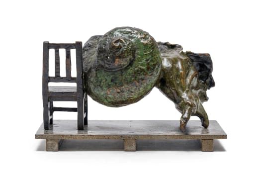 Composition with Chair, Shell and Flower