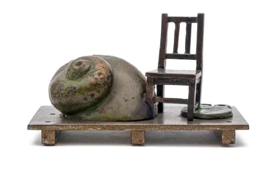 Composition with Chair, Shell and Number 58