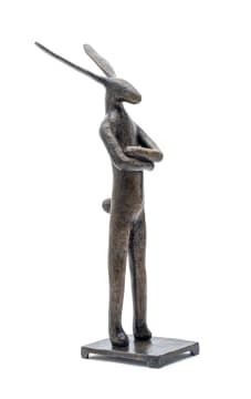 Standing Hare by Guy du Toit, dated 2022