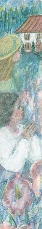 Artwork by Jeanne Gaudet-grenier, JEANNE GAUDET GRENIER "JOURS HEUREUX" LTD ED PRINT, Made of OFFSET PRINT ON PAPER