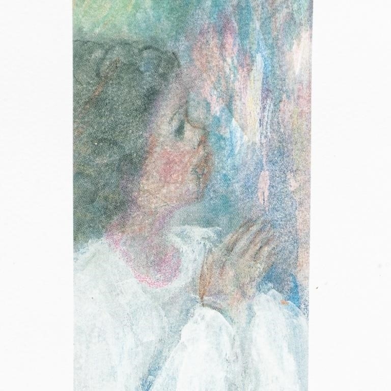 Artwork by Jeanne Gaudet-grenier, JEANNE GAUDET GRENIER "JOURS HEUREUX" LTD ED PRINT, Made of OFFSET PRINT ON PAPER