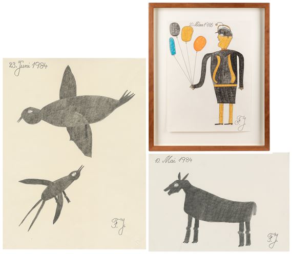 Johann Fischer | Three Untitled Drawings (1984) | MutualArt