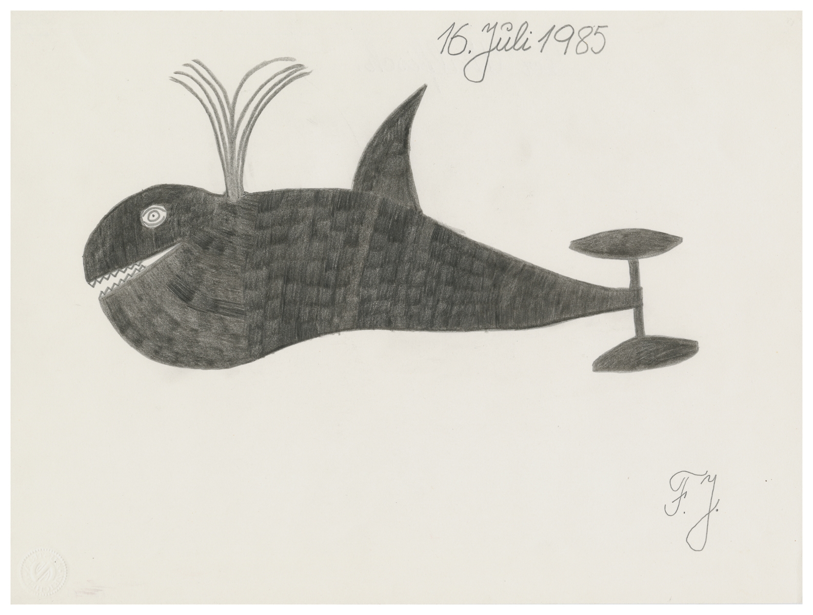 Johann Fischer | Three Untitled Drawing (1984) | MutualArt