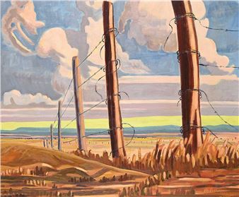 Untitled - Country Fence - Michael Pisko