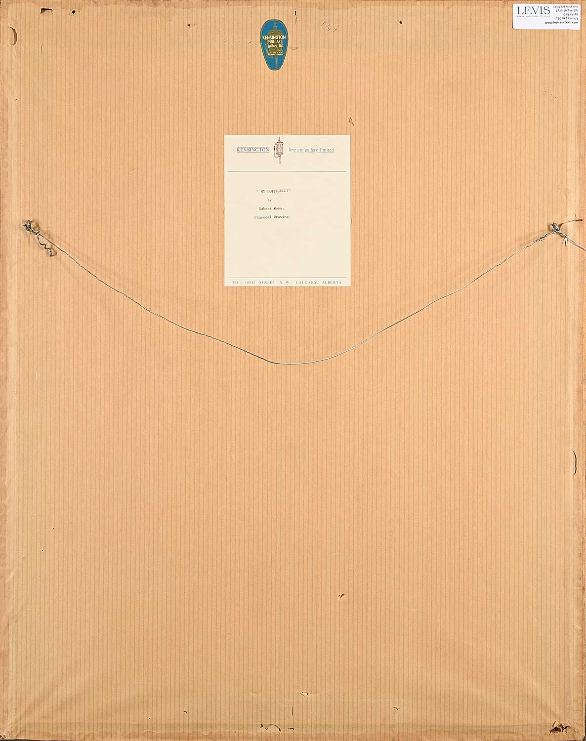 Artwork by Robert Ross, My Botticelli, Made of charcoal on paper