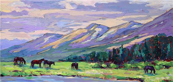 Grazing the Tonquin Valley - Joan Sveen