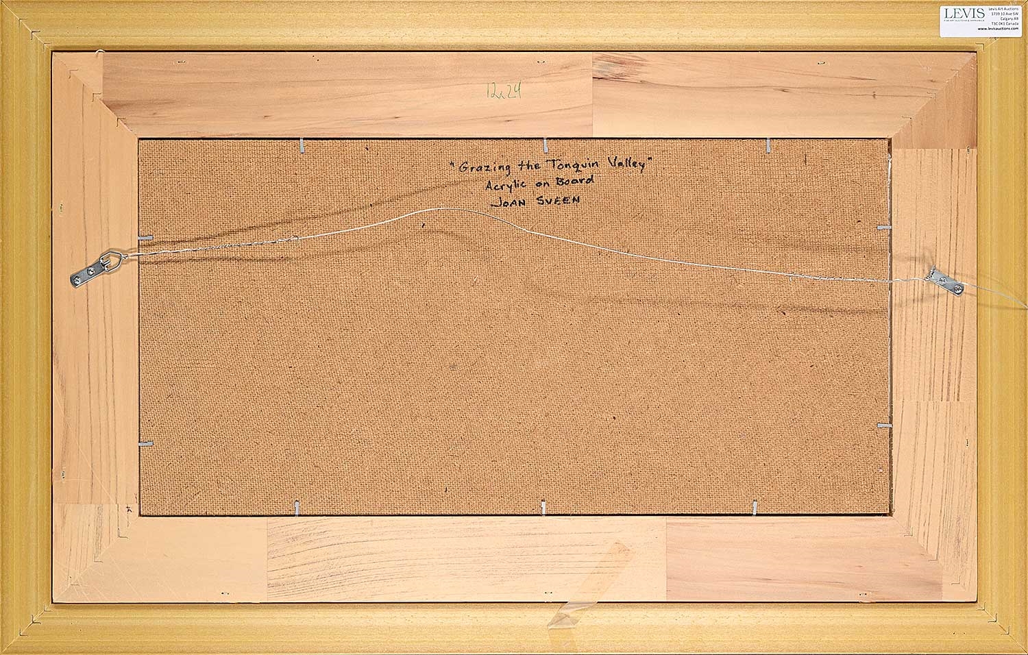 Artwork by Joan Sveen, Grazing the Tonquin Valley, Made of acrylic on wood board