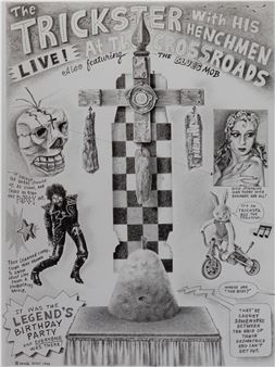 The Trickster on His Throne with Henchmen - Renee Stout