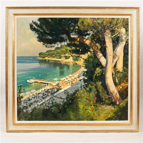 Paul Rafferty | Paloma Beach - View from Cap Ferrat | MutualArt