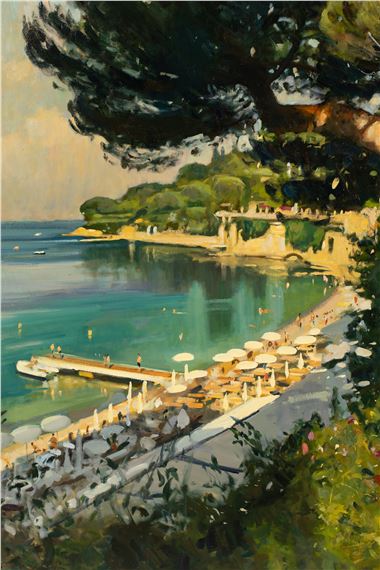 Paul Rafferty | Paloma Beach - View from Cap Ferrat | MutualArt