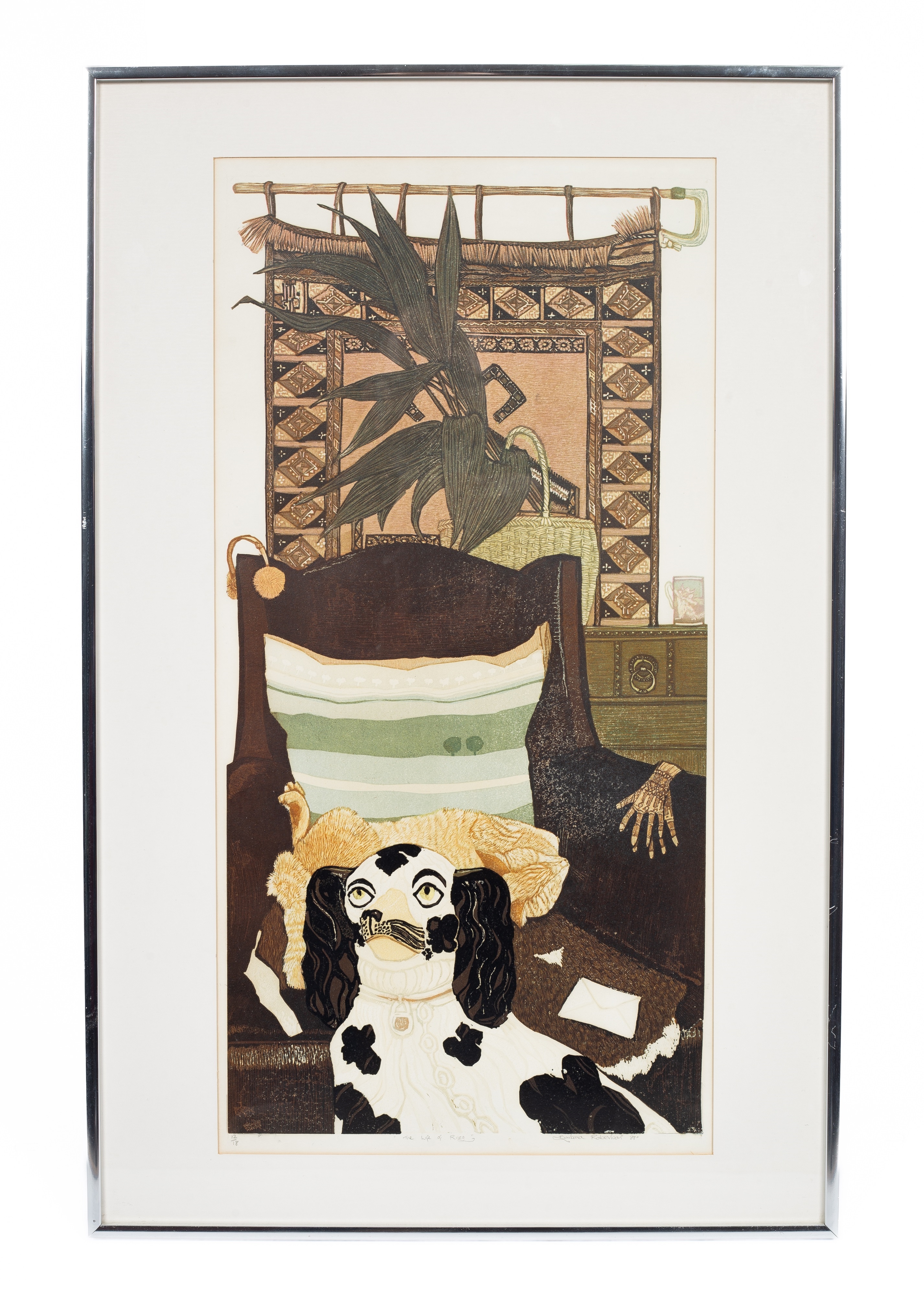 Artwork by Barbara Robertson, The Life of Riley, Made of lithograph in colours