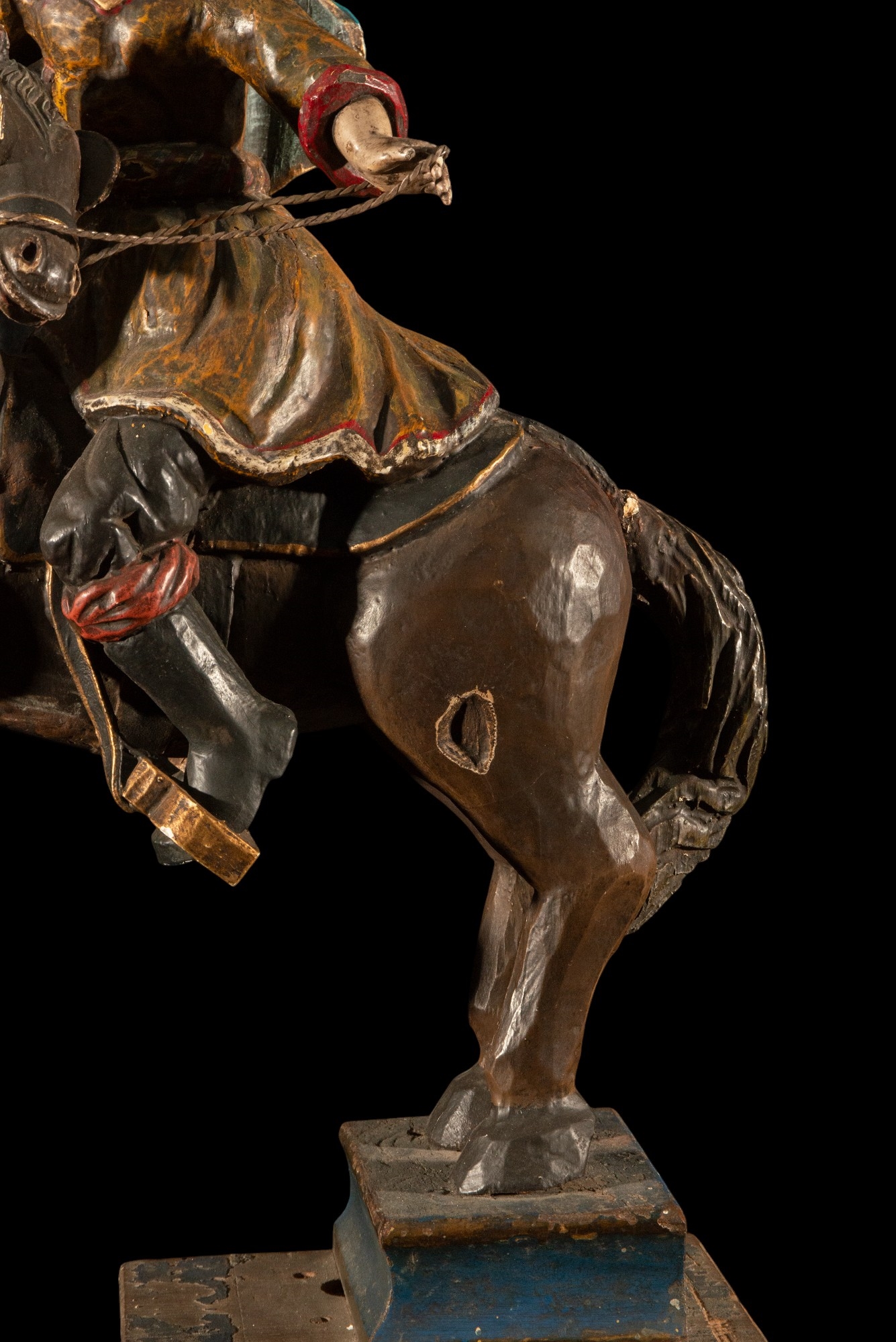 Artwork by Chilean School, 20th Century, Escuela Chilena del siglo XX - Santo ecuestre, Made of Plata