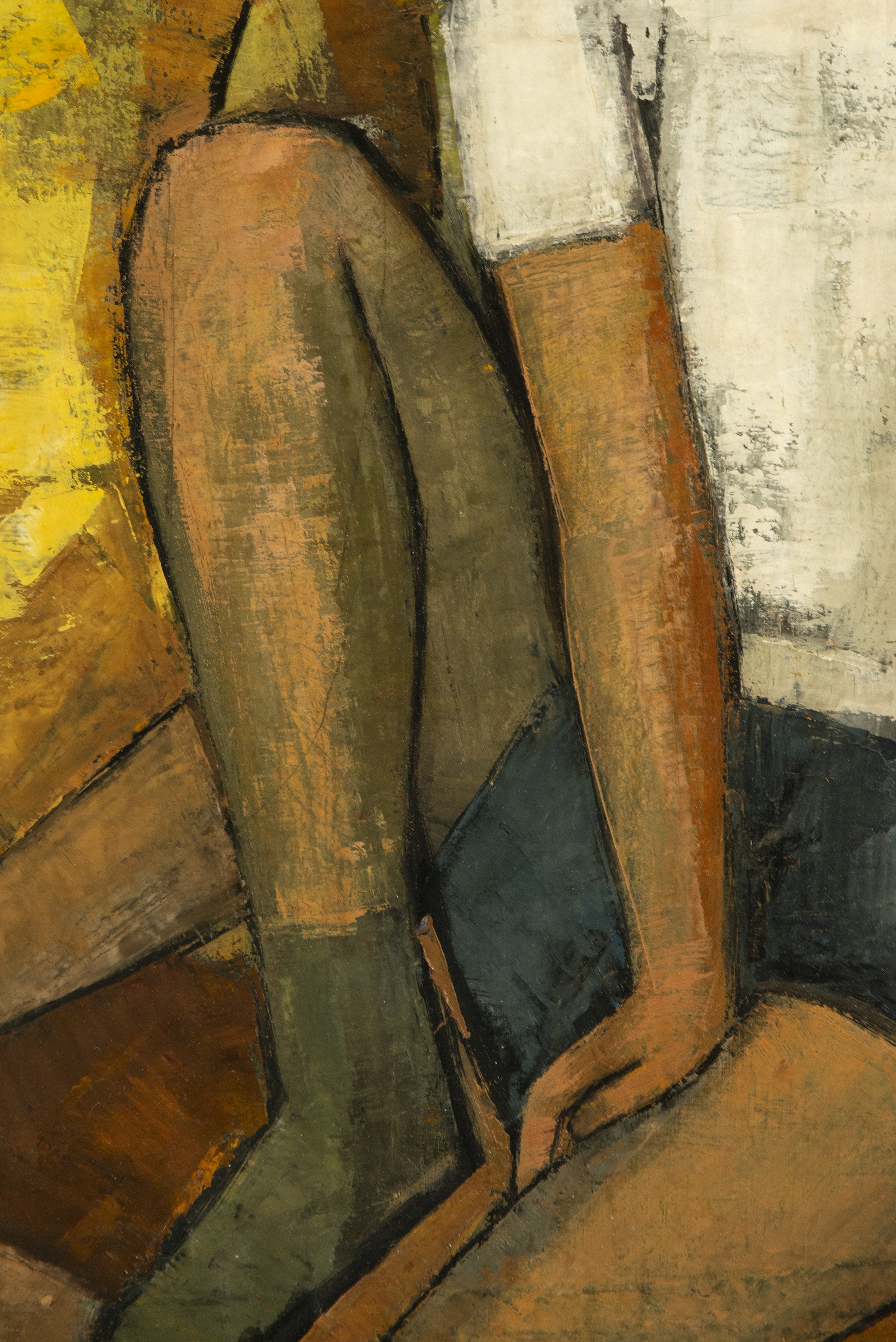 Artwork by M. Brinquis, Pareja de niños sentados, Made of oil on canvas