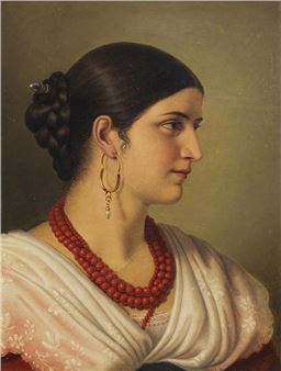 Bildnis einer jungen Römerin - Carl Adolf Senff