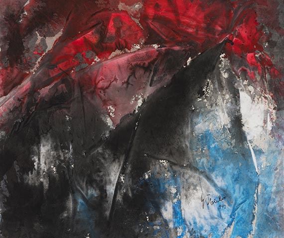 Aufbrechendes Schwarz by Fred Thieler, 1992