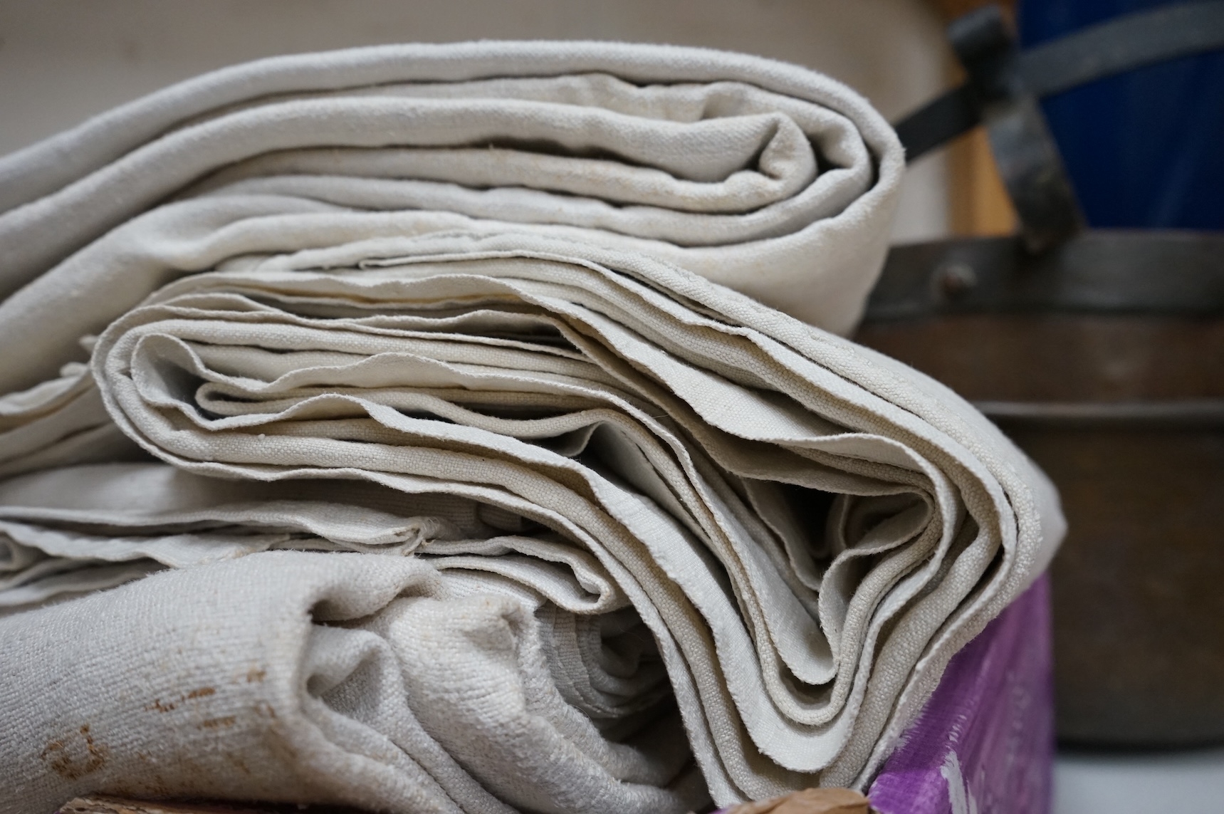 Coarse | Six coarse French provincial linen sheets | MutualArt