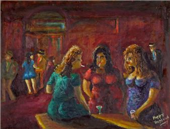 Three Girls in the Bar - Hoppy Hopgood