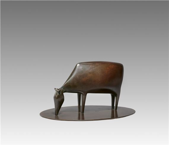 Grasende Kuh II by Ewald Mataré, 1930 (draft)