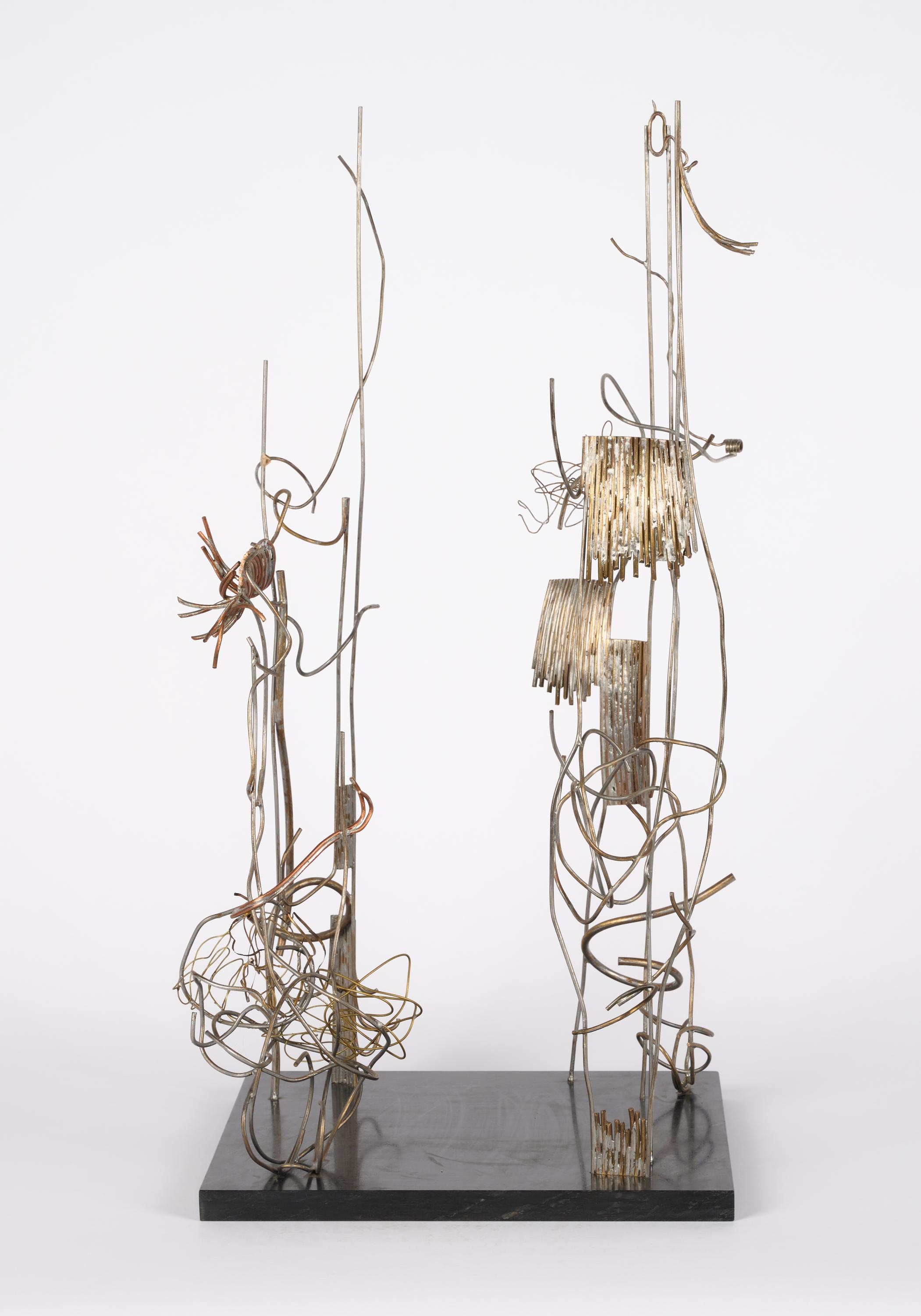 Artwork by Brigitte Matschinsky-Denninghoff, Untitled, Made of Brass and tin on slate