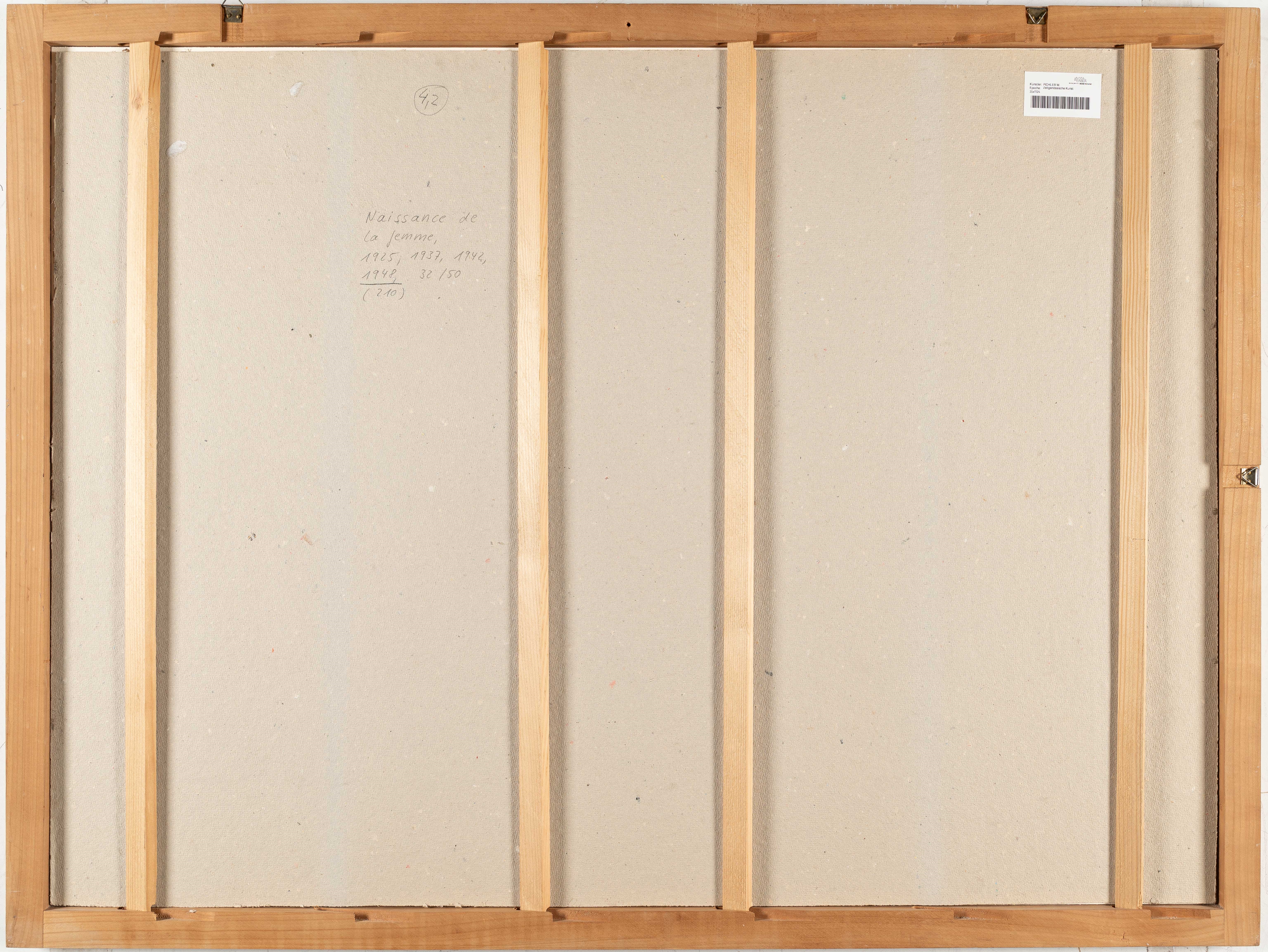 Artwork by Walter Pichler, Draughtsman & Model, Made of Tempera, gouache and pencil on wove paper