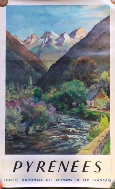 Artwork by Gérard Monet, Affiche pour la Société des chemins de fer, Made of poster