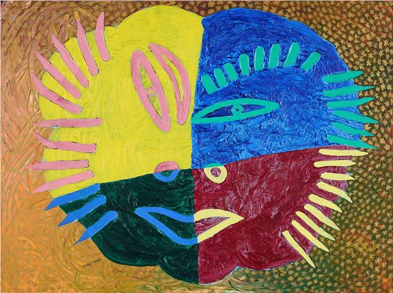 Sonnensegelkopf by Michael Buthe, 1995