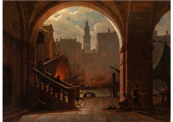 Venice, Rialto bridge at night - Ludwig Mecklenburg