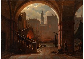 Venice, Rialto bridge at night - Ludwig Mecklenburg