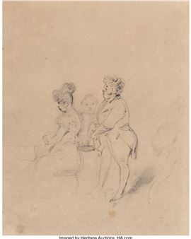 A performance in the salon - Henry Monnier