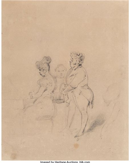 A performance in the salon - Henry Monnier