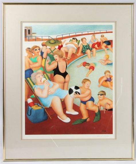 Beryl Cook | The Bathing Pool | MutualArt